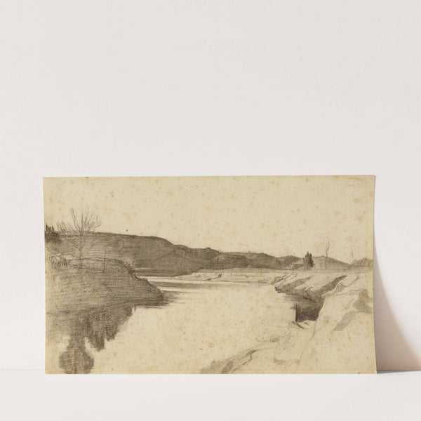 Paysage des bords du Tibre (19th century) by Léon Bonnat