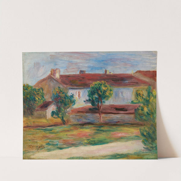 Paysage d'Essoyes (Paysage avec une maison) by Pierre-Auguste Renoir