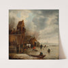 Paysage d’hiver aux patineurs by Nicolaes Molenaer