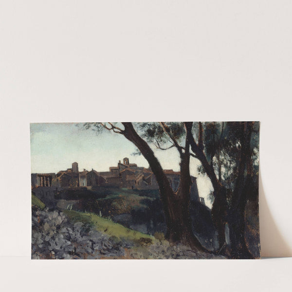 Paysage d’Italie. Village au crépuscule (1859-1860) by Jean-Jacques Henner