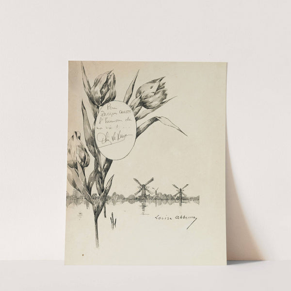 Paysage et dédicace by Louise Abbéma