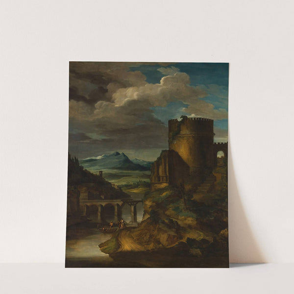 Paysage italien au tombeau by Théodore Géricault