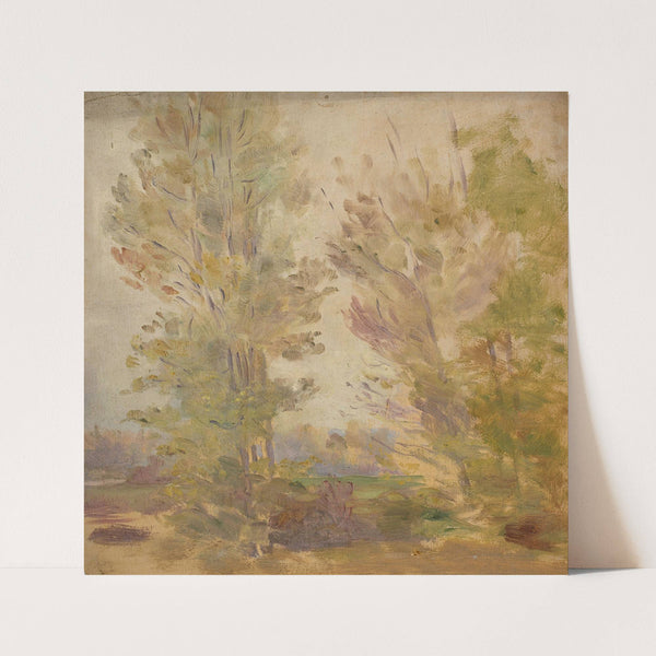 Paysage lacustre au cours d’eau by Jeanne Jegou-Cadart