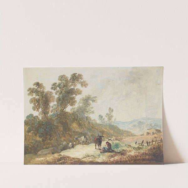 Paysage montagneux (Pastoral Landscape) by Jean-Baptiste Pillement