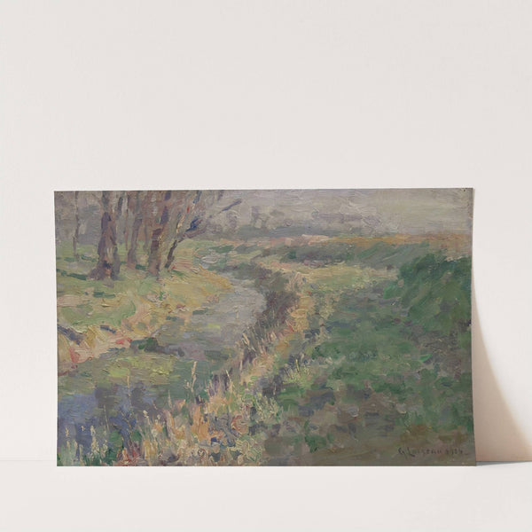 Paysage ruisseau dans la campagne by Gustave Loiseau