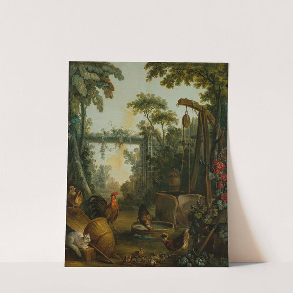 Paysage rustique by Jean-Baptiste Huet