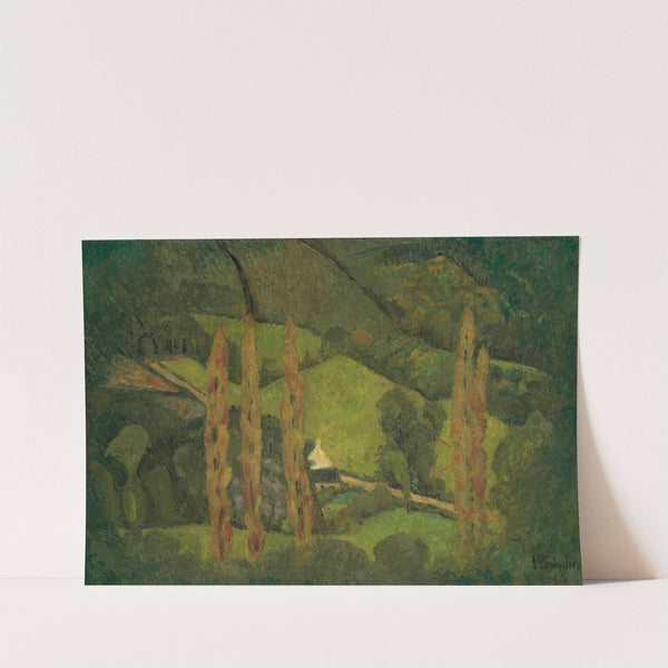 Paysage vert, Vallée de Châteauneuf by Paul Sérusier