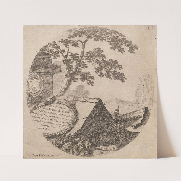 Paysages et ruines de Rome – Titre (1601-1700) by Stefano Della Bella