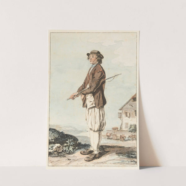 Paysan des environs du Lac de Morat (1773 - 1775) by Johann Ludwig Aberli