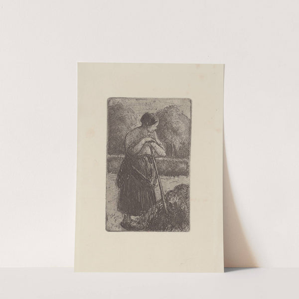 Paysanne à la fourche (1889) by Camille Pissarro