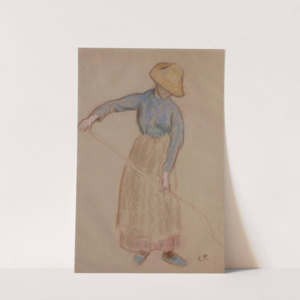 Paysanne à la fourche (circa 1901) by Camille Pissarro