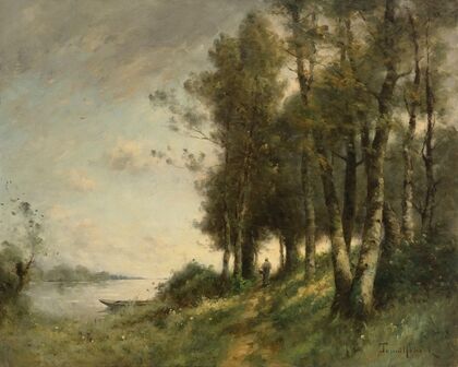 Paysanne au bord de l’eau