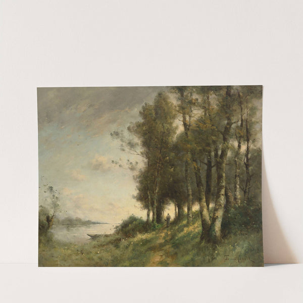 Paysanne au bord de l'eau by Paul Désiré Trouillebert