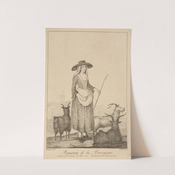 Paysanne de la Bourgogne. (1773) by Henry William Bunbury