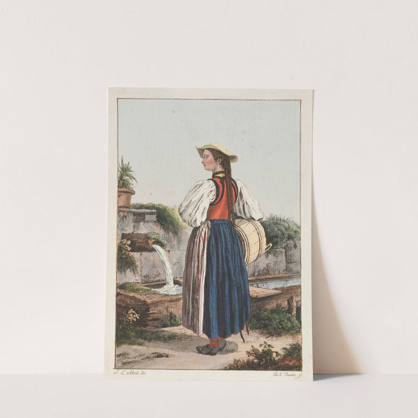 Paysanne des environs de Berne by Johann Ludwig Aberli