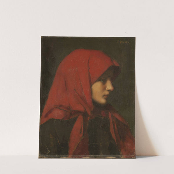 Paysanne (Femme capuchon rouge) by Jean-Jacques Henner