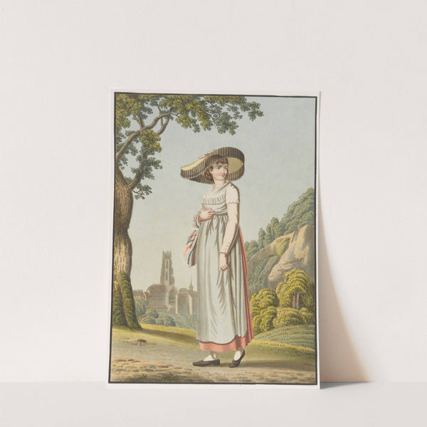 Paysanne Fribourgeoise, de la partie romande du Canton by Johann Georg Volmar