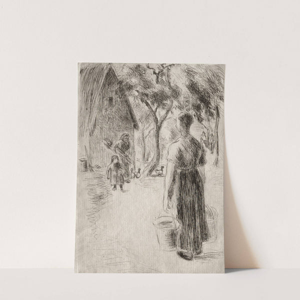 Paysanne portant des seaux (1889) by Camille Pissarro