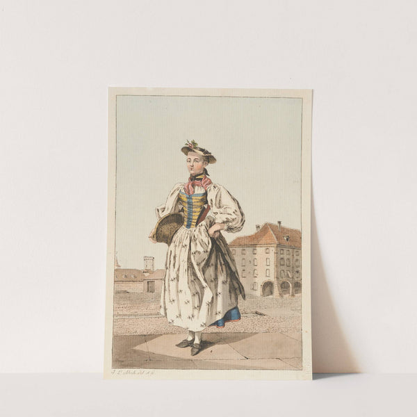 Paysanne Servante à Berne (1775 - 1778) by Johann Ludwig Aberli