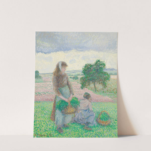 Paysannes portant un panier (1888) by Camille Pissarro
