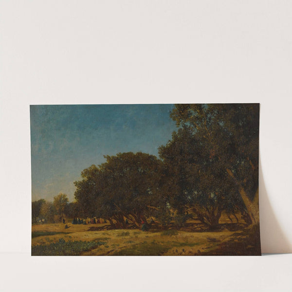 Paysans aux grands arbres by Paul-Camille Guigou