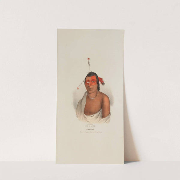 PE-A-JICK; A Chippewa Chief (1835) by James Otto Lewis