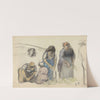 Pea Harvesters (recto) (c. 1880) by Camille Pissarro