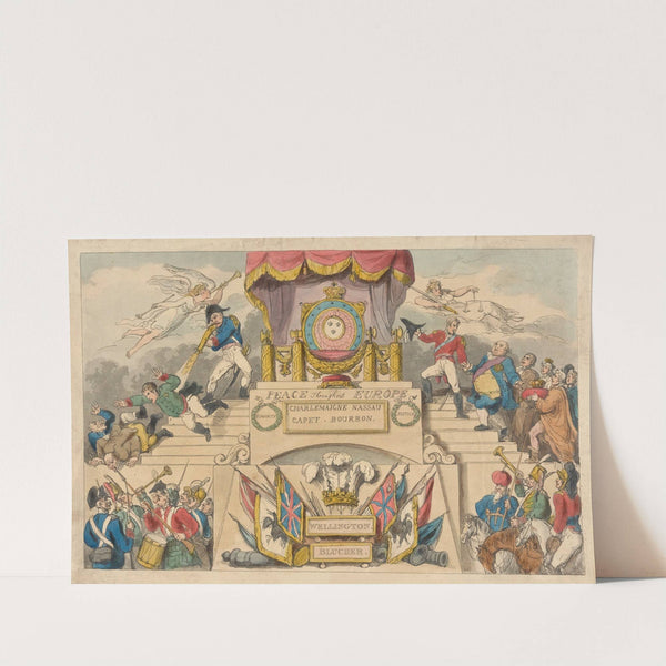 Peace throughout Europe. (1814) by Thomas Rowlandson
