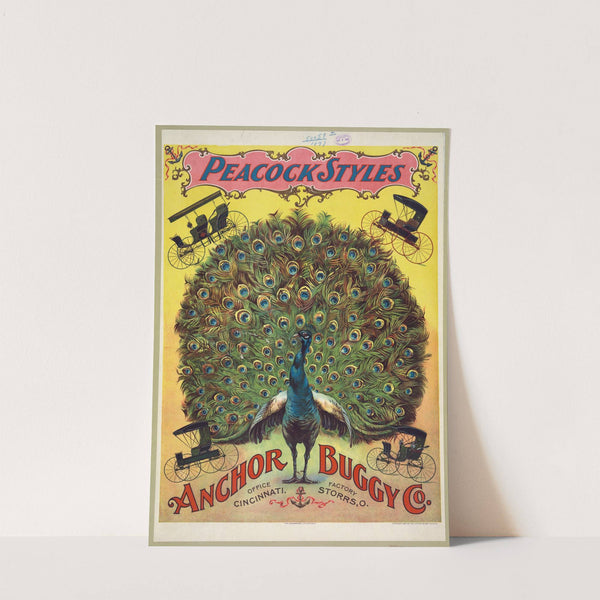 Peacock styles. Anchor Buggy Co. (1897) by Strobridge & Co. Lith.