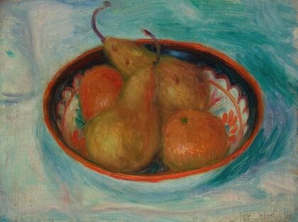 Pears and Oranges in a Bowl