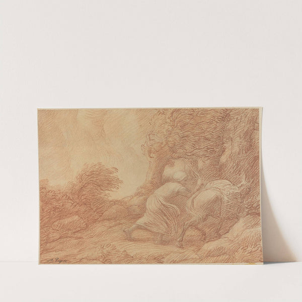 Peasant and Ass by Alphonse Legros