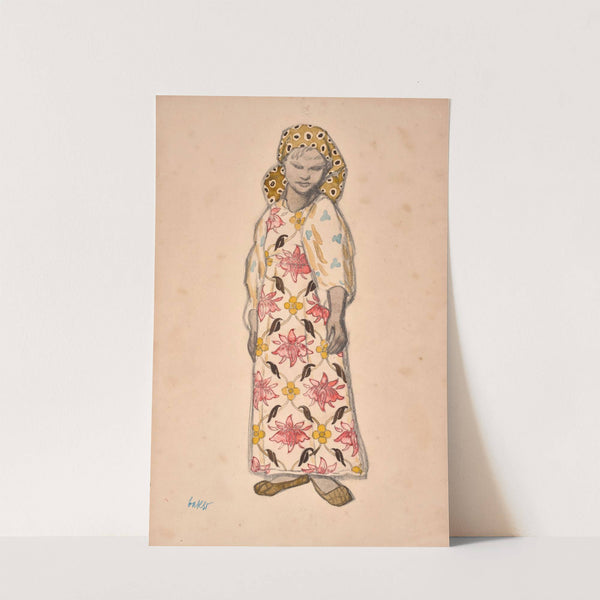 Peasant girl in bast shoes by Léon Bakst