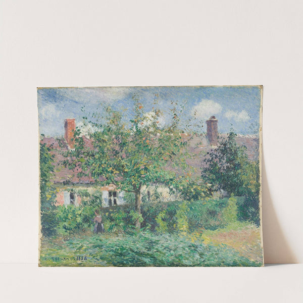 Peasant House at Éragny (1884) by Camille Pissarro