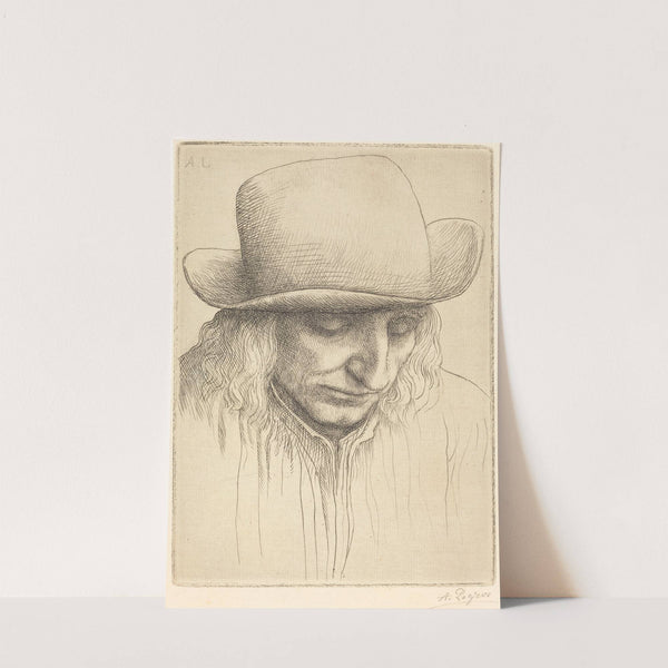 Peasant in a Round Hat (Paysan avec chapeau rond) by Alphonse Legros