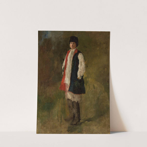 Peasant in the “sukmana” overcoat by Witold Pruszkowski