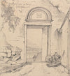 Peasant Seated by a Doorway (1842)