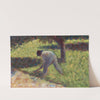 Peasant with a Hoe (c. 1882) by Georges Seurat