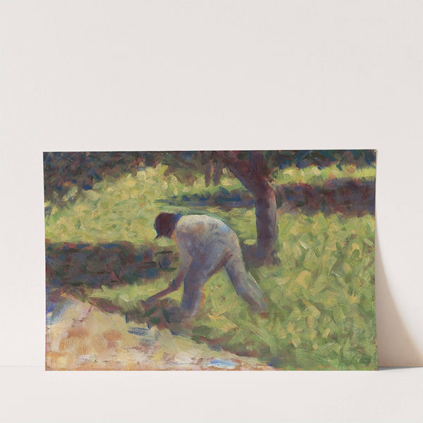 Peasant with a Hoe (c. 1882) by Georges Seurat