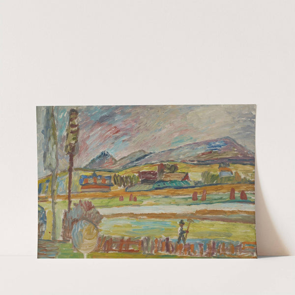 Peasant with a Rake by Sasza Blonder