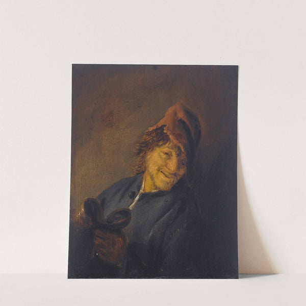 Peasant with a red cap holding a jug (1637) by Adriaen van Ostade
