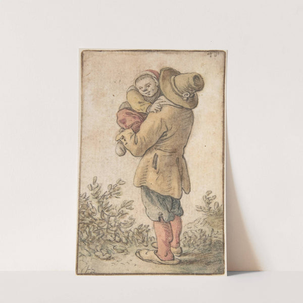 Peasant with Child by Herman Saftleven
