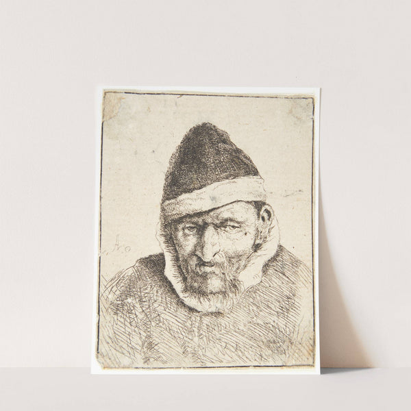 Peasant with pointed fur hat (1640) by Adriaen van Ostade