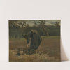 Peasant Woman Digging Potatoes (1885) by Vincent van Gogh