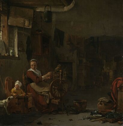 Peasant Woman Spinning