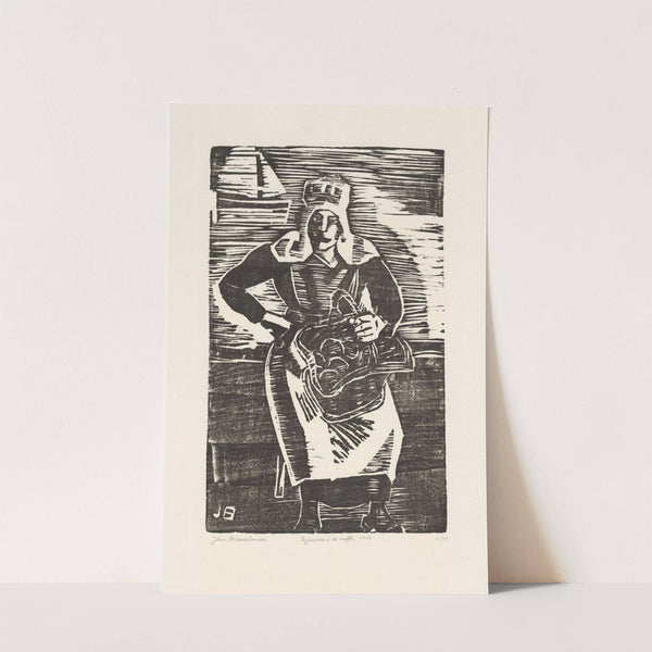 Peasant woman with headdress (1920) by Jean Brusselmans