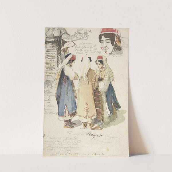 Peasant Women from Ragusa by Edward Lear