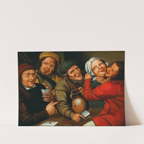 Peasants Carousing And Playing Cards by Workshop of Jan Massys