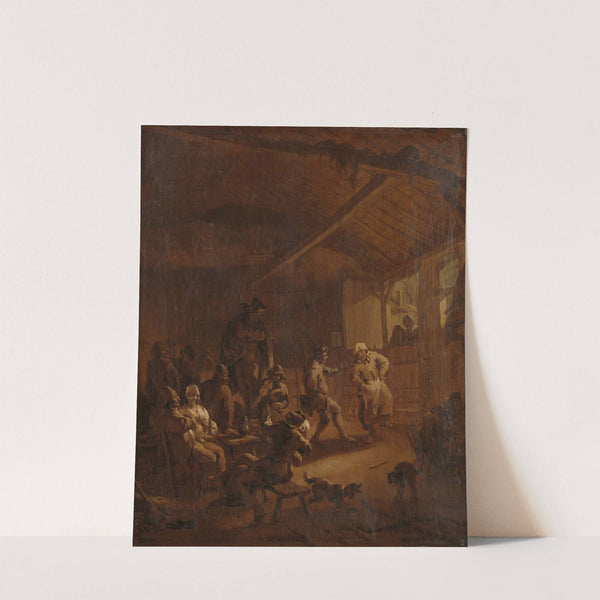 Peasants Dancing in a Barn by Nicolaes Pietersz. Berchem