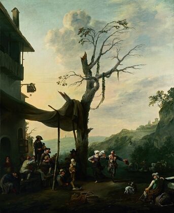Peasants dancing the Tarantella