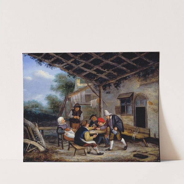 Peasants drinking by Adriaen van Ostade